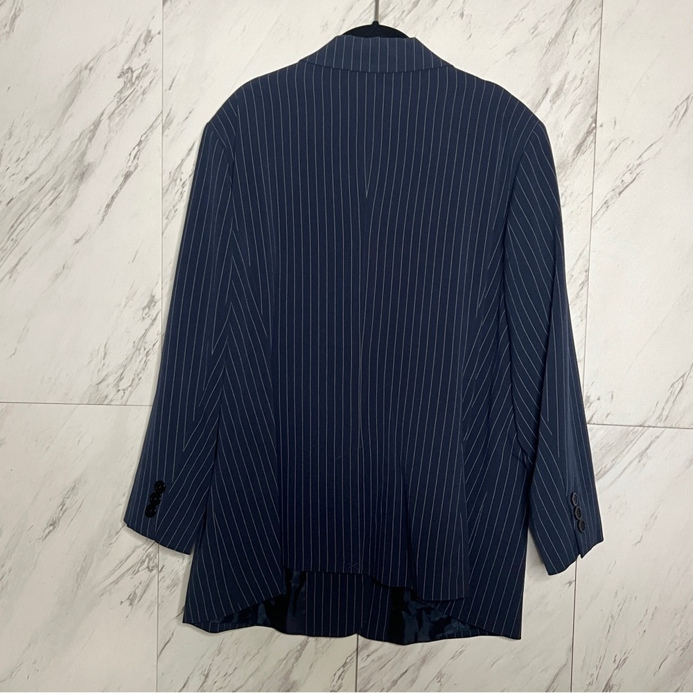 Jessica London Navy Pinstripe Blazer SZ 20 - Picture 6 of 7